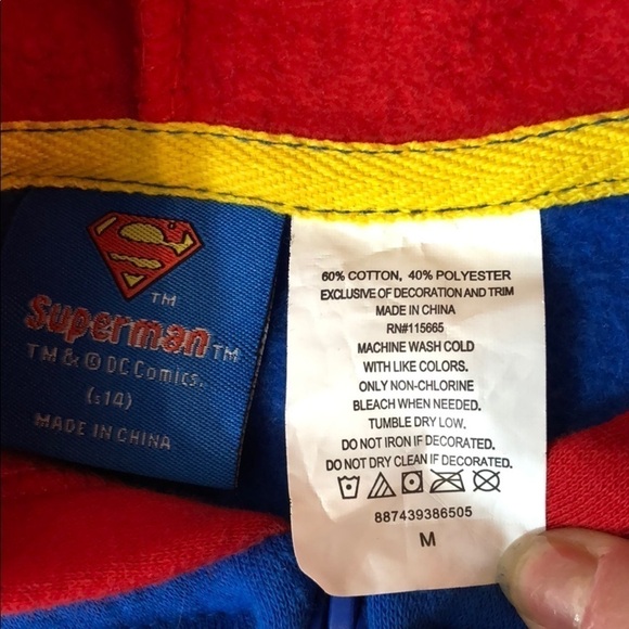 Superman DC Comics Zippered Hoodie - Picture 3 of 4
